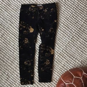Free People patterned velvet pants